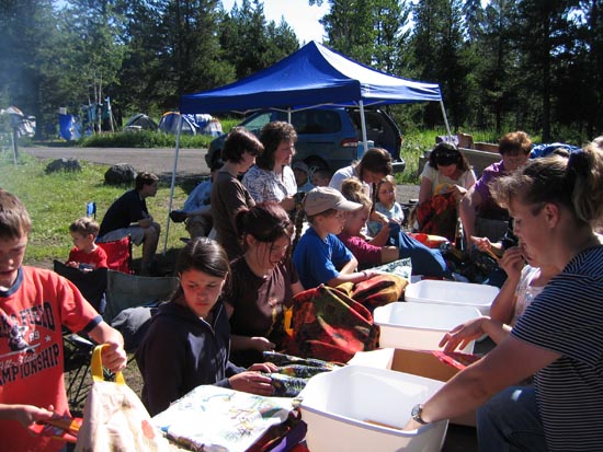 2006 family reunion in Yellowstone National Park